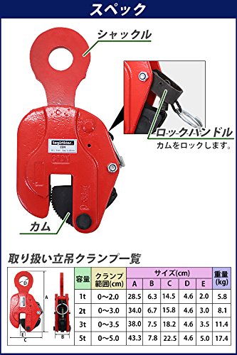 Amazon | 立吊クランプ ロック式 クランプ 縦吊クランプ 吊りクランプ